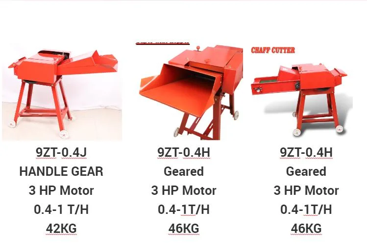 Factory Direct Sale Mini Gasoline Diesel Grass Chopper Chaff Cutter Machine