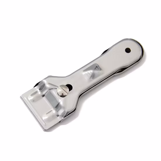 Grattoir pour table de cuisson en céramique Grattoir en acier inoxydable avec lames à angle rond