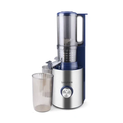 250W Vente chaude en acier inoxydable Centrifugeuses lentes 80mm Big Mouth Cold Press Juicer