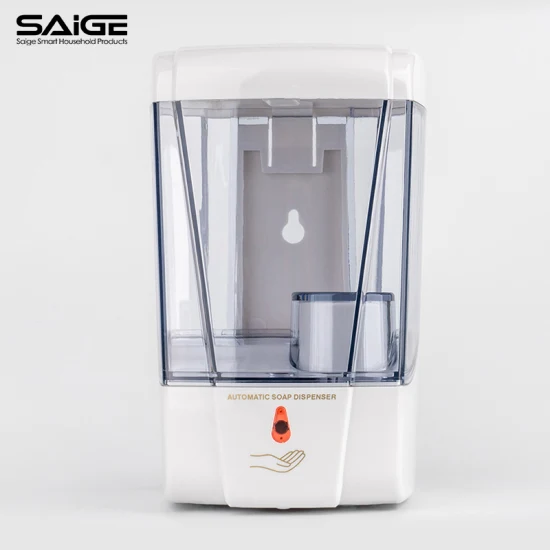 Saige 700ml Hotel Wall Mounted Auto Sensor Touchless Distributeur automatique de savon liquide en gel