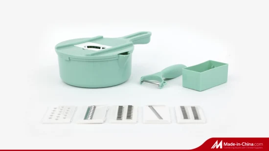 Vente chaude Biodégradable Multi-Fonctionnel Légumes Trancheuse Manuel Veggie Chopper Cutter avec Protecteur De Main