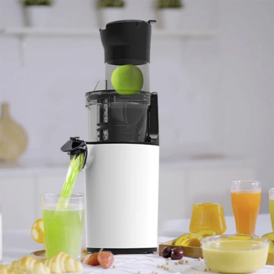 Extracteur de jus électrique lent à mastiquer avec large goulotte d'alimentation